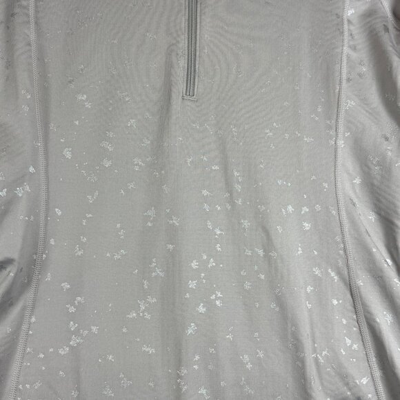 New Under Armour Women's ColdGear Infrared 1/4 Zip Pullover Medium Light Gray - Picture 8 of 9